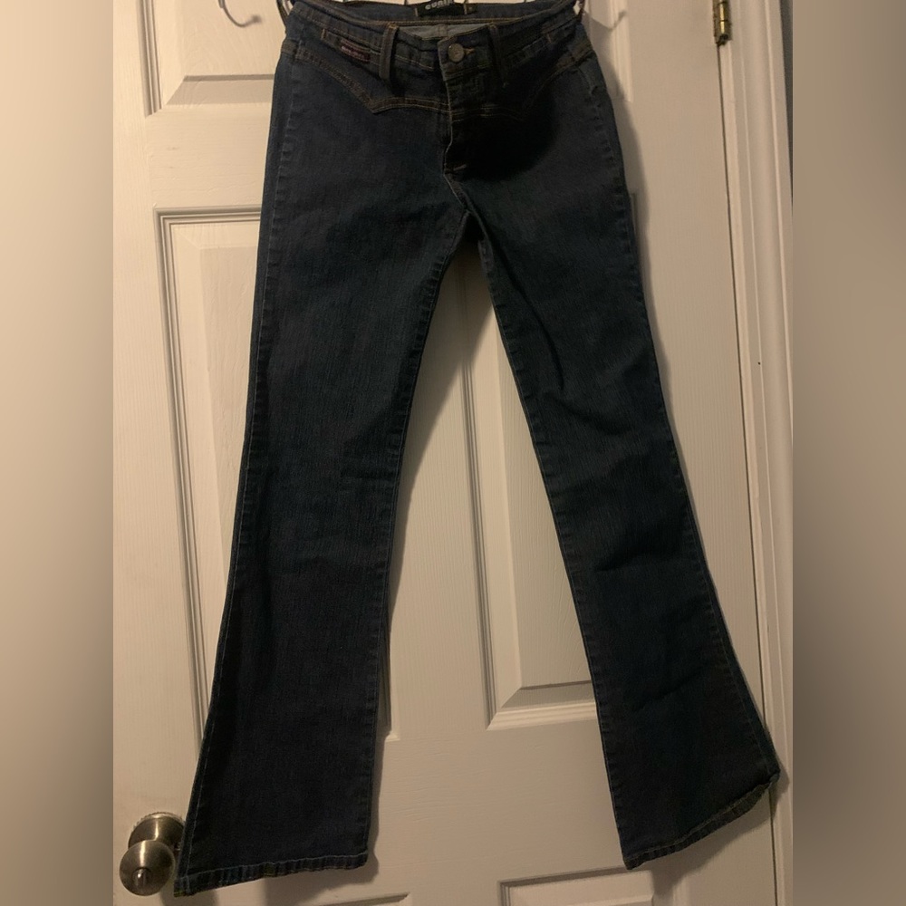 vintage straight low rise pants